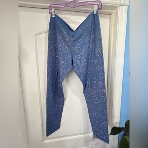 Disney Parks mickey leggings blue rose gold